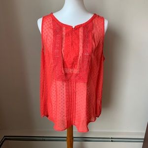 Daniel Rainn Sheer Sleeveless Blouse